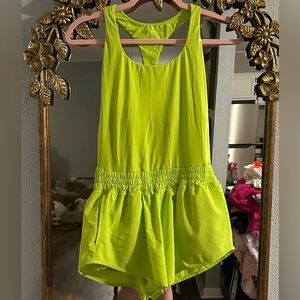 American Eagle Lime Exercise Short Onesie - Medium
